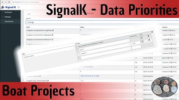 SignalK Data Prioritisation -  hints & tips to stop OpenCPN from crashing - BoatProjects
