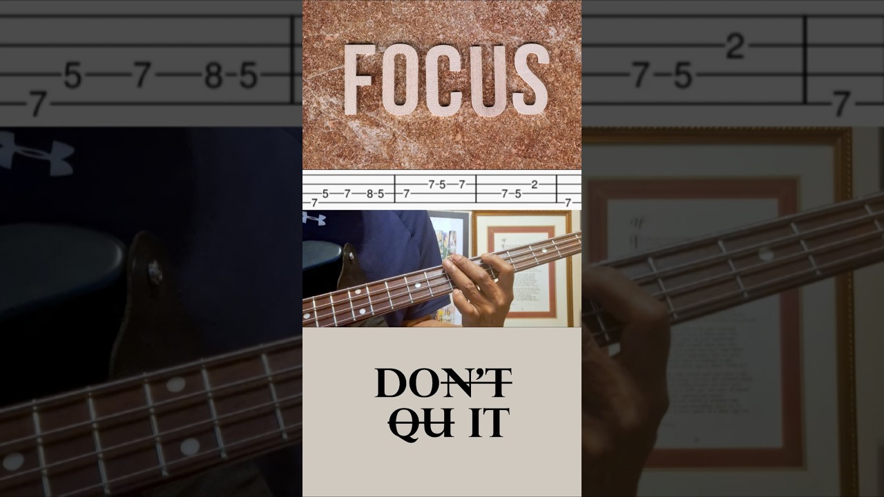 Focused, Steady and Ready Bass Tabs. #madbass #basstabs #basslessons #bassguitar #madbass&keys