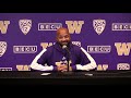 Washington Head Coach Jimmy Lake On Bye Week Updates, Upcoming Game Against UCLA