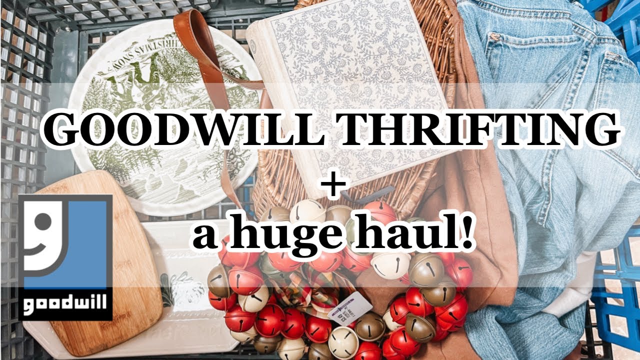 THRIFT WITH ME AT GOODWILL + THRIFT HAUL - YouTube