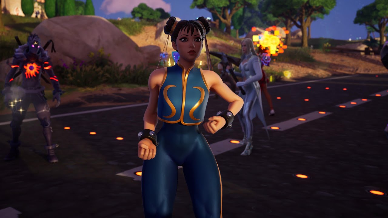 CHUN LI DANCE IN Fortnite - YouTube