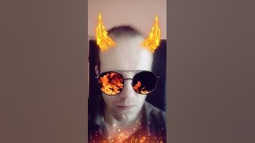 The Devil in the Flames SNAPCHAT is a popular social media - Changing the face in the devil