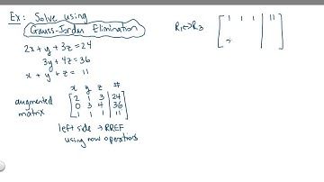 Gauss-Jordan Elimination Part 1.mp4