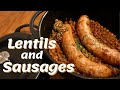 冬にぴったり！レンズ豆とソーセージの煮込み / Stewed Lentils and Sausages.