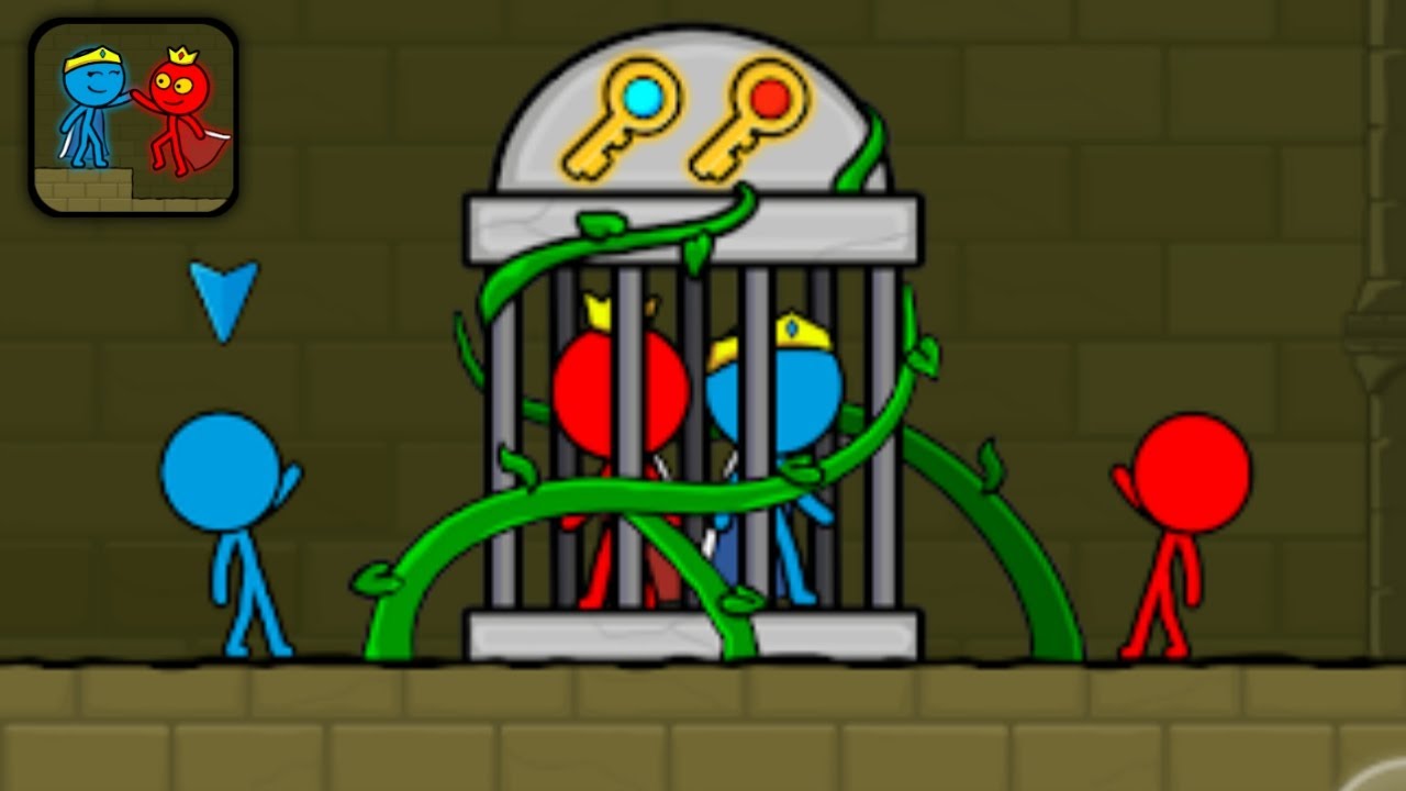 Red and Blue Stickman : Animation Parkour Gameplay