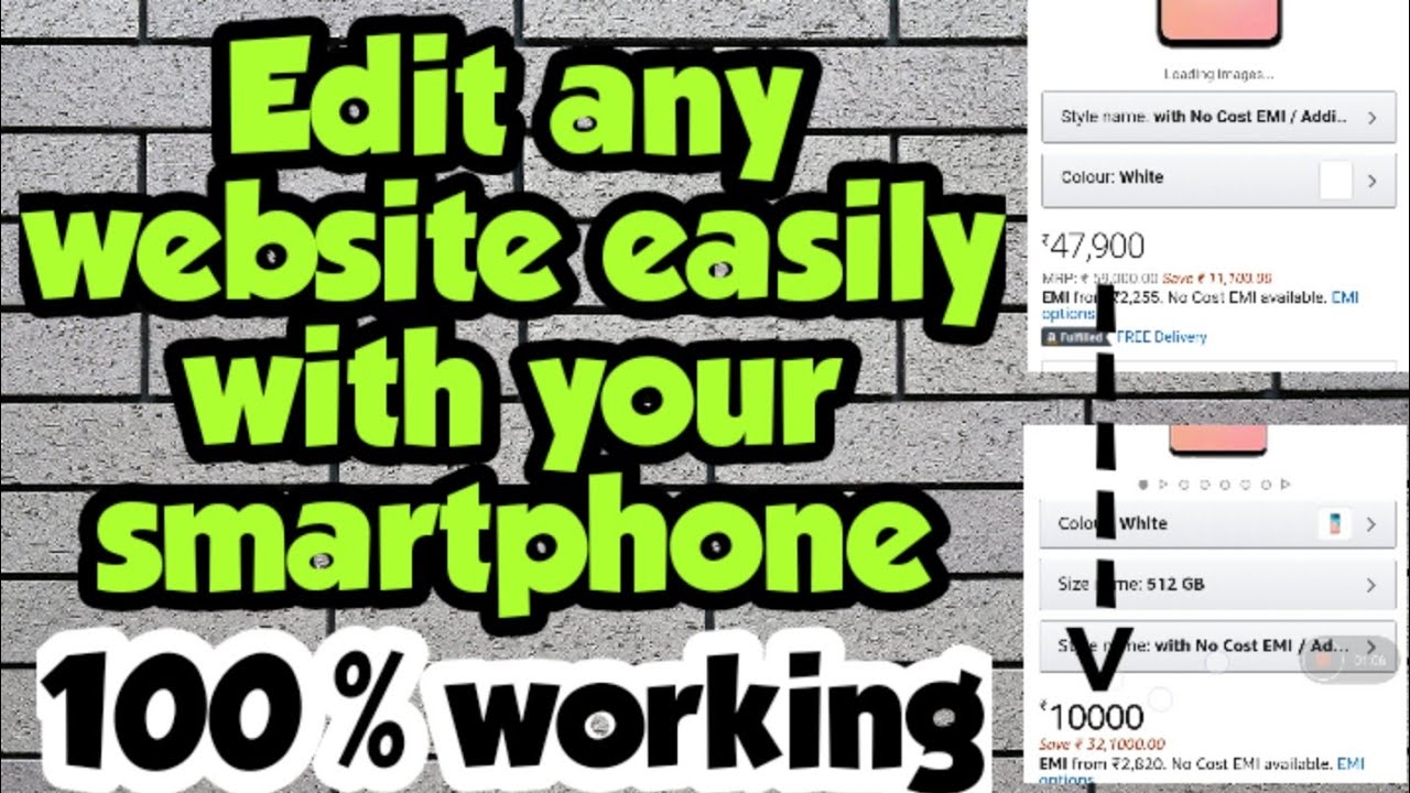 How to edit any website easily with your mobile phone, 100% working