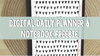 Digital Daily Planner & Notebook Freebie for GoodNotes