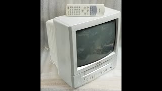 TOSHIBA Model  MV13M2W 13" CRT TV/VCR Combo #akxcluzivelectronix