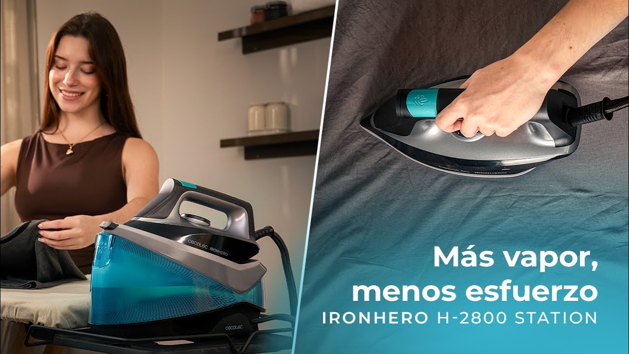 Centro de planchado vertical IronHero H-2800 Station, 2800 W con suela cer&aacute;mica Turbo Slide