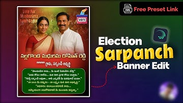 ⚡ Election Sarpanch Banner Editing | Alight Motion Tutorial | Free XML Preset 📥🔥 | The RaghuFX |