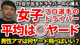女子プロ選手のドライバーの平均飛距離は〇ヤードです！シングルや70台ゴルファーができているドライバーの心構えをご紹介します。これでドライバーが変わります！男性アマの平均は何ヤードかもご紹介。【吉本巧】