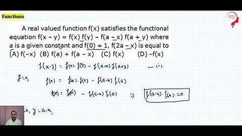 A real valued function fx satisfied the functional equation fx y = fxfy