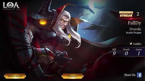 Dracula - Legend of Ace Full Gameplay Ranked Match | (iOS/ Android) | #LOA