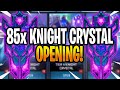 *NEW* 85x KNIGHT CRYSTAL OPENING! - Transformers: Forged To Fight