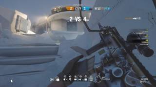 Tom Clancy's Rainbow Six siege 2v5 ace clutch blackbeard