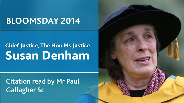 UCD Honorary Degree of Doctor of Laws for Susan De...