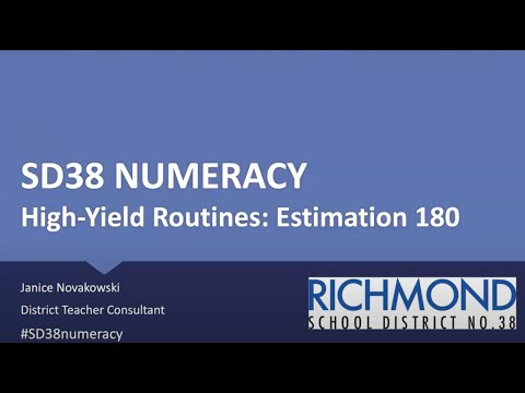 High Yield Routines: Estimation 180