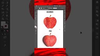 Noob vs Pro 3D Apple in Illustrator 🤯 #shorts