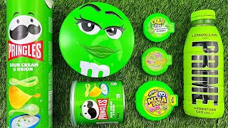 Unpacking Lollipops! Big Pringles and M&m’s Big green 