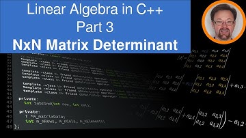 Linear Algebra in C++ - Part 3 - NxN Matrix Determinant