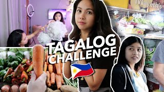 SPEAKING ONLY TAGALOG FOR A DAY? (first time at the market + Q&A)