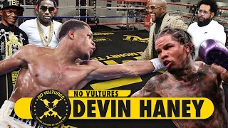 Devin & Bill Haney on beating Tank Davis in doghouse sparring at Mayweather Gym. "We undefeated man"