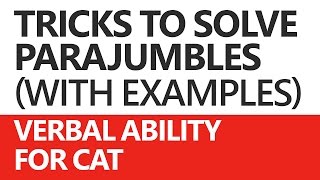 Parajumbles (Verbal Ability) for CAT: Solving Techniques and Examples  Unacademy