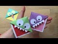 Easy Paper Monster Owl Corner Bookmarks 