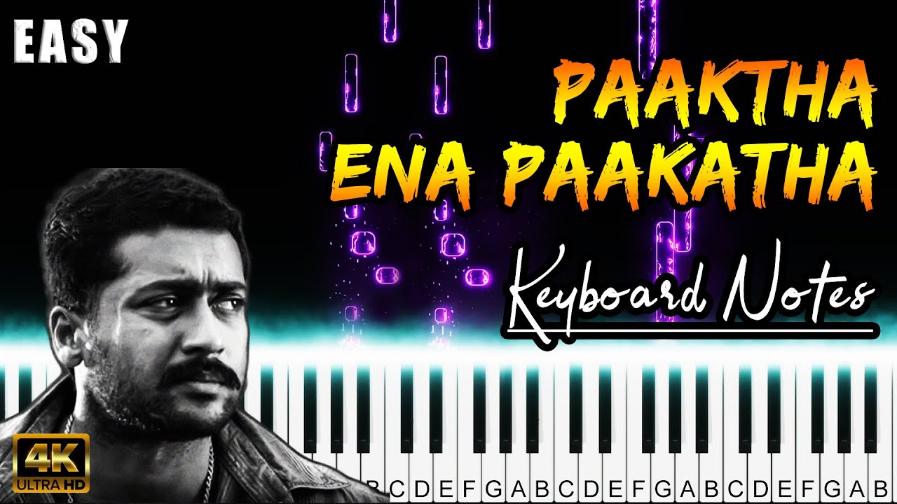 Paakatha Ena Paakatha Keyboard Cover | Piano Notes | Aaru | DSP | Fernandez