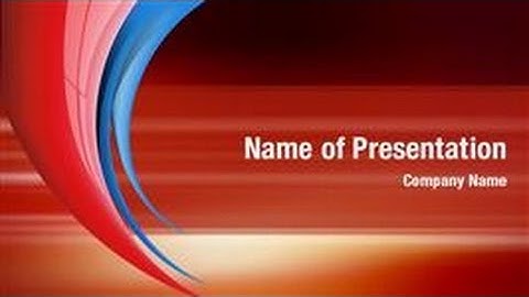 Red Abstract PowerPoint Video Template Backgrounds - DigitalOfficePro #01104V