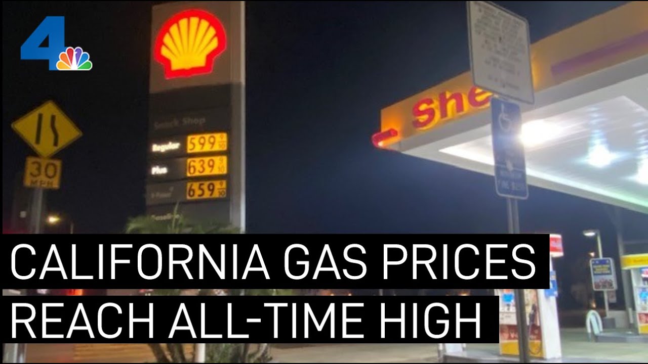 California Gas Prices Hit AllTime High; Some in SoCal Paying More