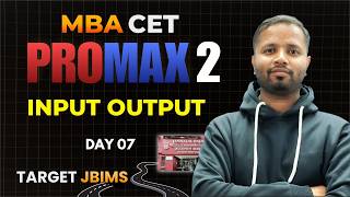 Input Output | MBA CET 2026 LIVE 🚀 | Day - 7 | Special Cases + Expected Questions | Pro Max 2