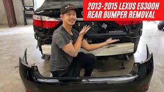 How to remove your 2013-2015 Lexus ES300H rear bumper | ReveMoto