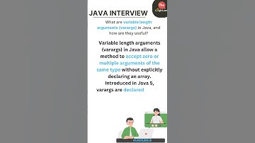 Java Interview 🧑‍💻 What Are Varargs in Java? | Explained with Example 🚀 #Shorts #codinginterview