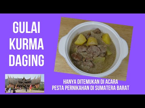 Cara Memasak Gulai Kurma Daging