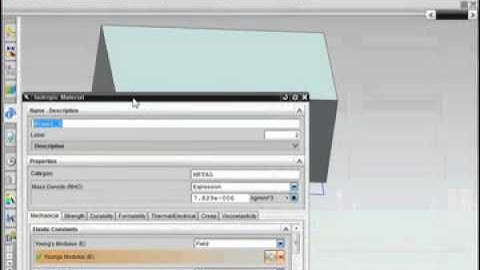 NX create new material from existing one