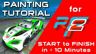 rFactor2 Livery Painting Tutorial: Start to Finish in Under 10 Minutes