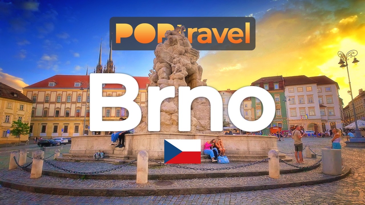 БРНО, Чехия 🇨🇿 - Летний вечер - 4K HDR пешеходная экскурсия с субтитрами