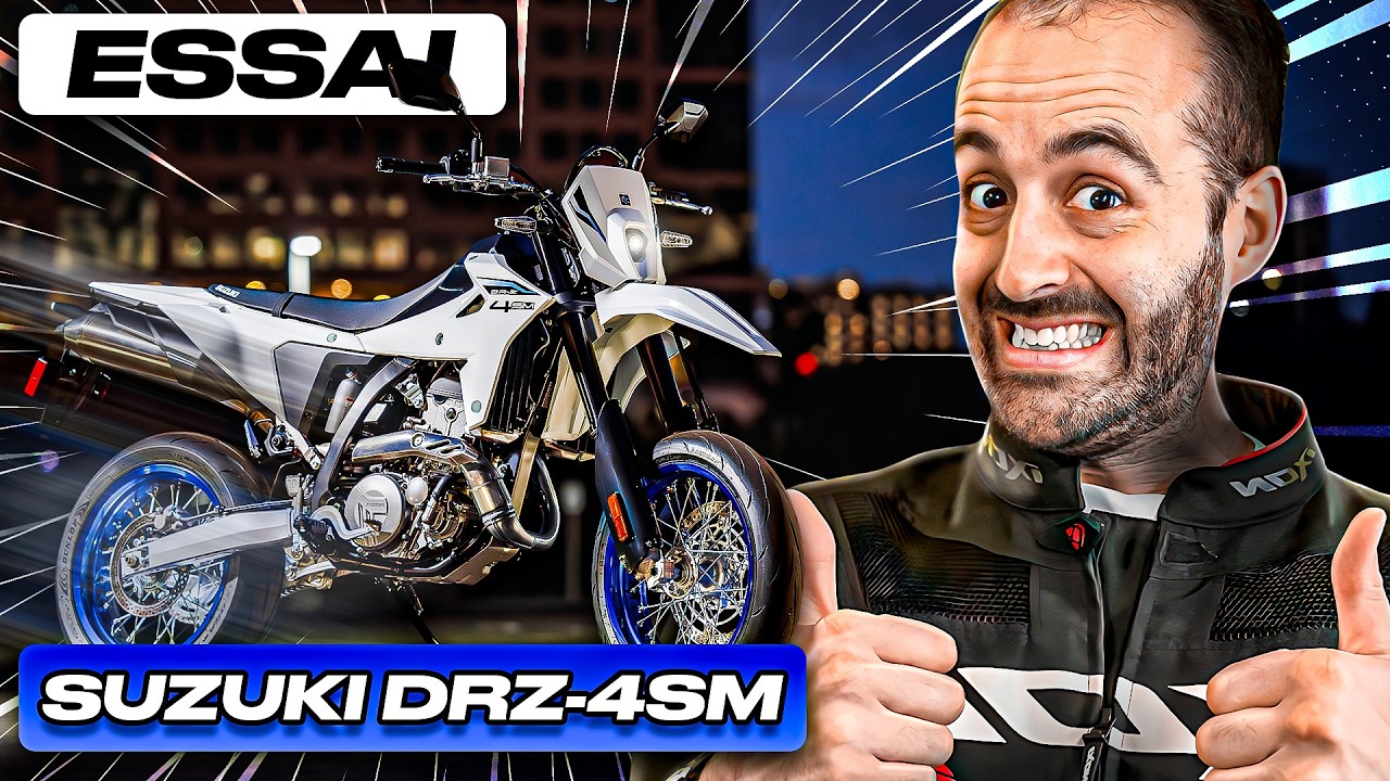 Essai Suzuki DRZ-4SM: j'apprends la glisse à moto, ça TOURNE MAL!!