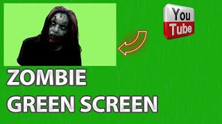 Green Screen face zombie woman Chromakey Halloween | СКАЧАТЬ БЕСПЛАТНО