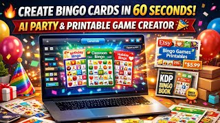 Super Bingo Party Review 🔥 Create & Sell Bingo Cards in 60 Seconds! Passive Income + KDP & Etsy Tool