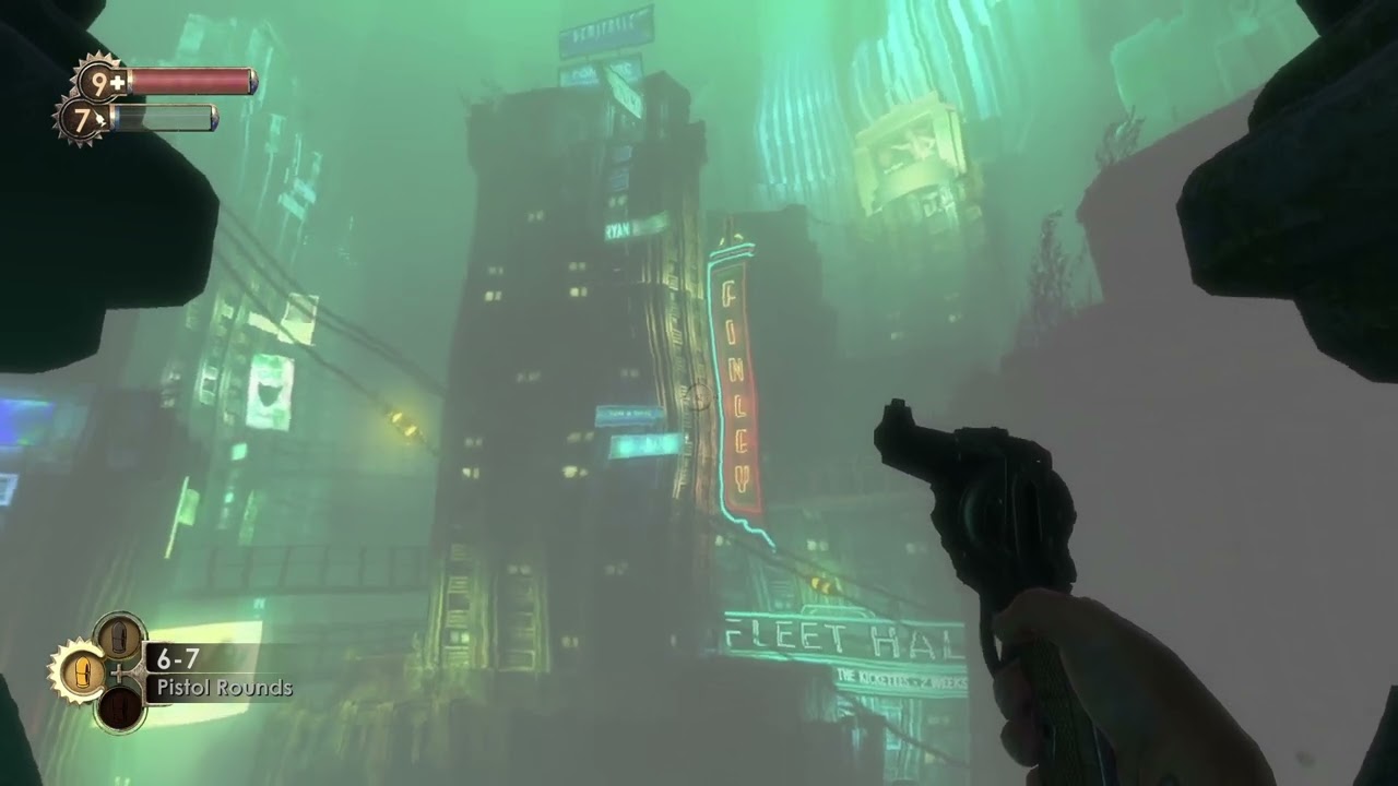 1 Hour of BioShock Atmosphere Looking out the Window to Sunken Rapture