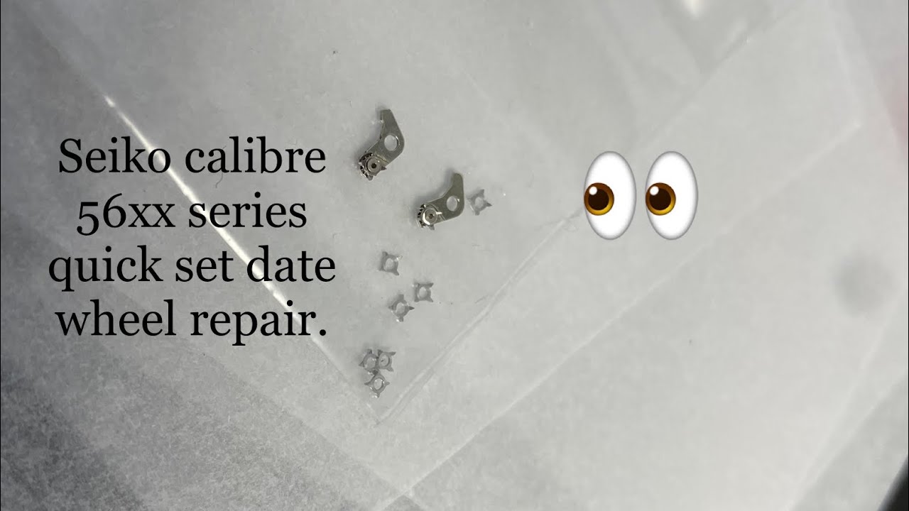 Seiko 56series quick set wheel repair. - YouTube