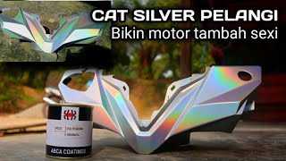 Warna silver pelangi bikin motor jadi sexi