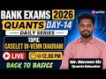 QUANTS FOR BANK EXAM 2026-27|WARM-UP SESSION EXPECTED QUESTIONS|CASELET DI VENN DIAGRAM | NAVEEN SIR