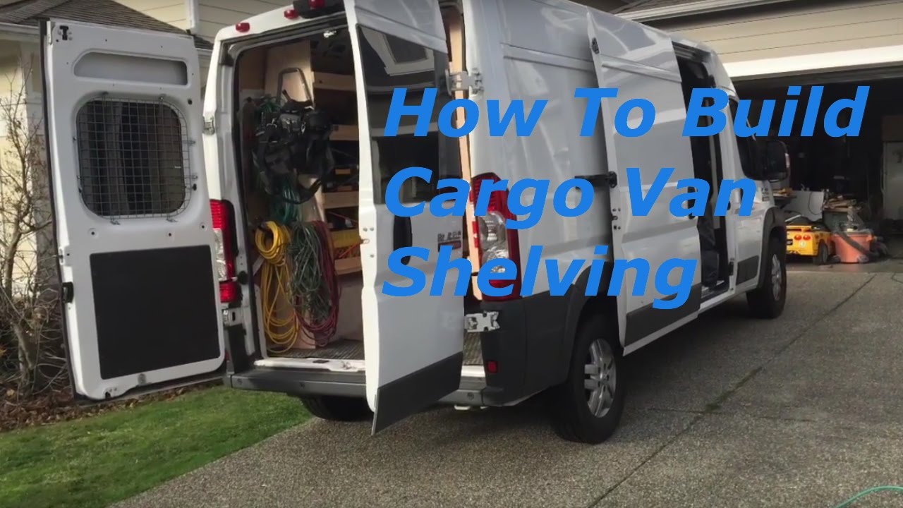 Build Wood Shelves Dodge Ram Promaster 2500 Cargo Van - YouTube