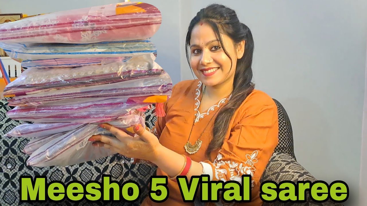 Meesho 5 Viral Party Wear Saree 🤩