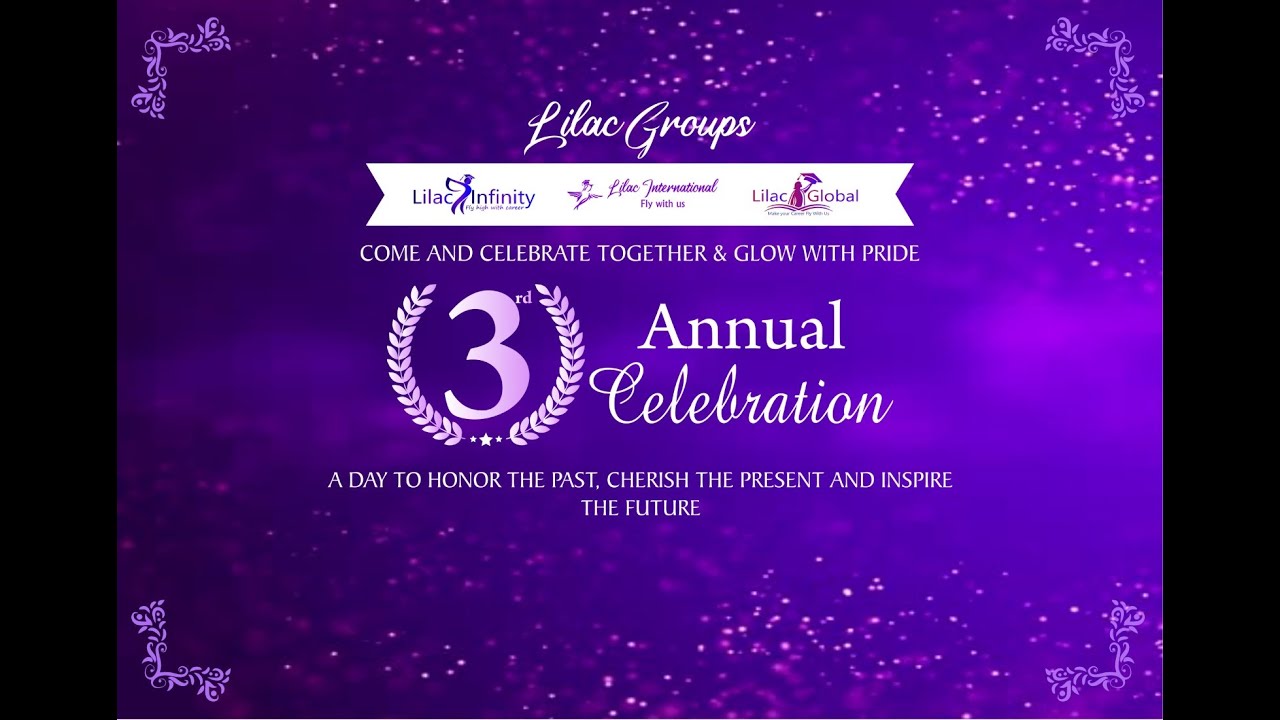 Lilac Groups welcome you all to the 3rd Annual Celebration