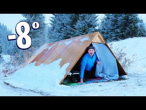 OVERNIGHT SURVIVAL IN FROZEN CAMP *Thrift Store Items Only*