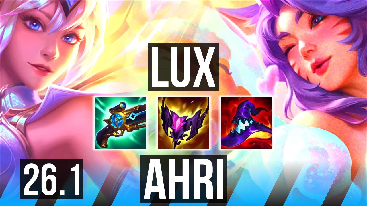 LUX vs AHRI (MID) | 77K damage, 7k gold comeback | EUW Master | 26.1